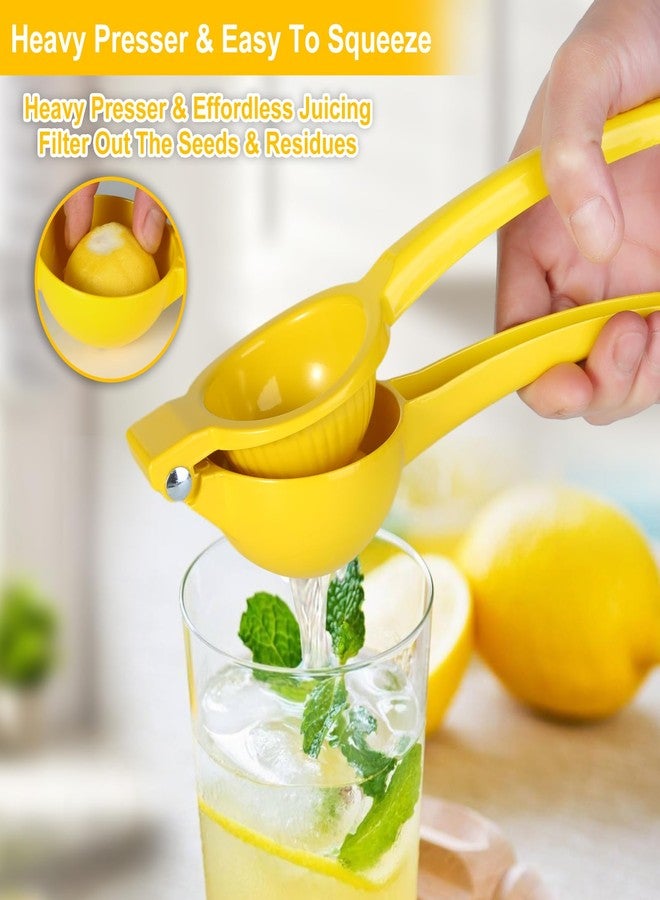 TEZZ Lemon Squeezer, Premium Large Heavy Duty Handhelp Juicer for Lemon, Metal Hand Press Citrus Juicer, Lime Squeezer Bar Tool, Manual Citrus Press - Image 2